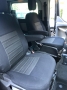 Pasvorm stoelhoezen set (stoel en stoel) Ford Transit Custom 2012-heden - Stof zwart