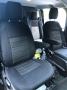 Pasvorm stoelhoezen set (stoel en stoel) Ford Transit Custom 2012-heden - Stof zwart