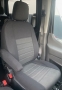 Pasvorm stoelhoezen set (stoel en duobank) Ford Transit 2014 t/m heden - Stof zwart