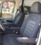 Pasvorm autostoelhoezen (2 zits) VW Crafter / MAN TGE 2017-heden (STANDAARD BESTUURDERSSTOEL)- Stof zwart