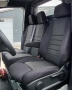 Pasvorm stoelhoezen set (stoel en duobank) Mercedes Sprinter 2018-heden (COMFORTLINE STOEL) - Stof zwart