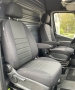 Pasvorm stoelhoezen set (stoel en stoel) Mercedes Sprinter 2018 t/m heden (COMFORTLINE STOEL alleen voor bestuurder) - Stof zwart