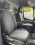 Pasvorm stoelhoezen set (stoel en stoel) Mercedes Sprinter 2018 t/m heden (COMFORTLINE STOEL alleen voor bestuurder) - Stof zwart