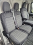 Pasvorm stoelhoezen set (stoel en duobank) Ford Transit Custom 2023-heden / Volkswagen Transporter T7 2024-heden - Stof  zwart