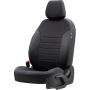 Pasvorm autostoelhoezenset Ford Ranger 2012 t/m heden (5 persoons dubbel cabine) - stof zwart
