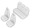 Pasvorm autostoelhoezenset Ford Ranger 2012 t/m heden (5 persoons dubbel cabine) - stof zwart