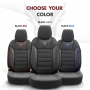 Stoelhoezenset Toro zwart-rood (complete set)