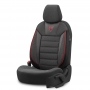 Stoelhoezenset Toro zwart-rood (complete set)