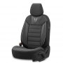 Stoelhoezenset Toro zwart-grijs (complete set)