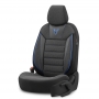 Stoelhoezenset Toro zwart-blauw (complete set)
