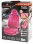Teddy autostoelhoes Fluffy Pink universeel (voorstoel) - kleur roze