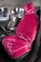 Teddy autostoelhoes Fluffy Pink universeel (voorstoel) - kleur roze