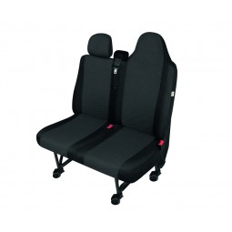 Pasvorm stoelhoes Renault Master / Opel Movano / Nissan NV400/Interstar -  ARES - DV2 - 2-zits duobank (met split in zitting en rugleuning)