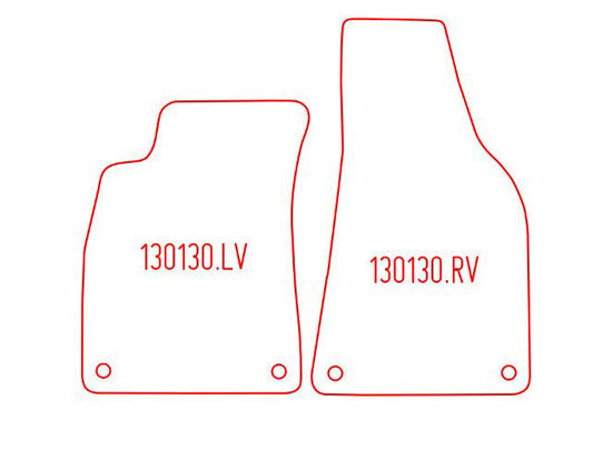 Automatten Audi A4 (B6) sedan / A4 (B6) Avant stationwagon / A4 (B7) sedan / A4 (B7) Avant stationwagon (2005-2005)