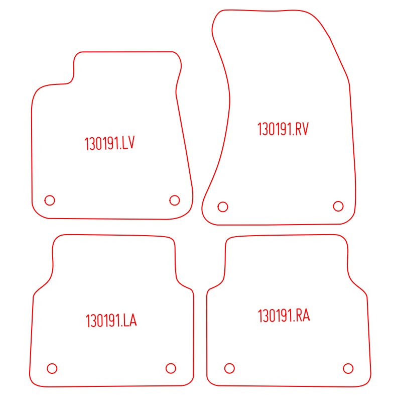 Automatten Audi A8 (D4) (2010-2017)