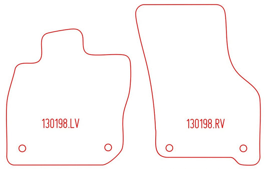 Automatten Audi A3 (8Y) sedan / A3 (8Y) Allstreet hatchback / A3 (8Y) Sportback hatchback (2025-Heden)