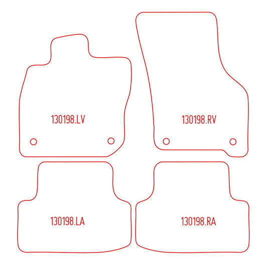 Automatten Audi A3 (8Y) sedan / A3 (8Y) Allstreet hatchback / A3 (8Y) Sportback hatchback (2025-Heden)