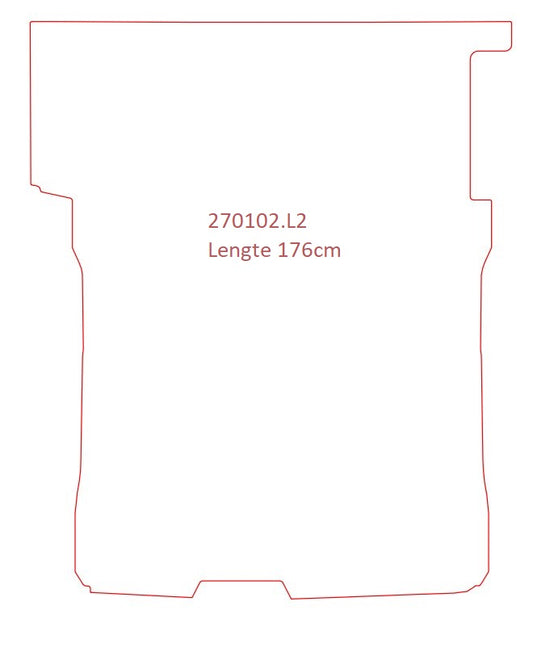 Laadvloermat Ford Transit Connect (2019-2016)