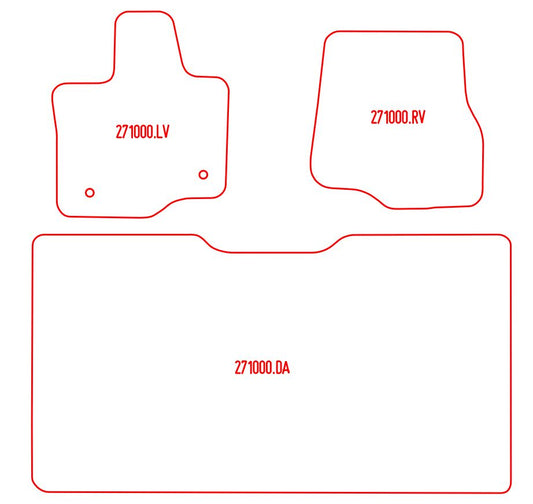 Automatten Ford F150 / F150 Raptor (V6) (2017-Heden)