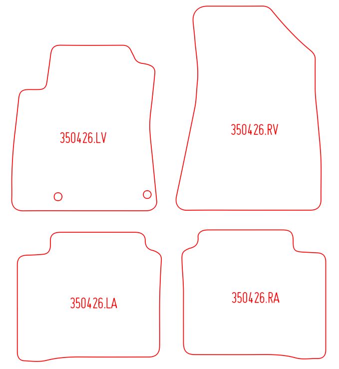 Automatten Kia Niro HEV (Hybrid) (2022-Heden)
