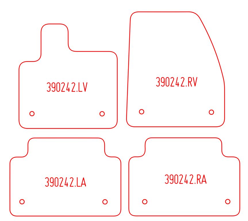 Automatten Land Rover Range Rover Evoque (2019-Heden)