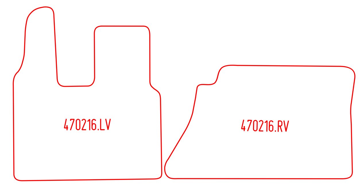 Automatten Mercedes Actros MP4 (2.5 cabine) (2012-Heden)
