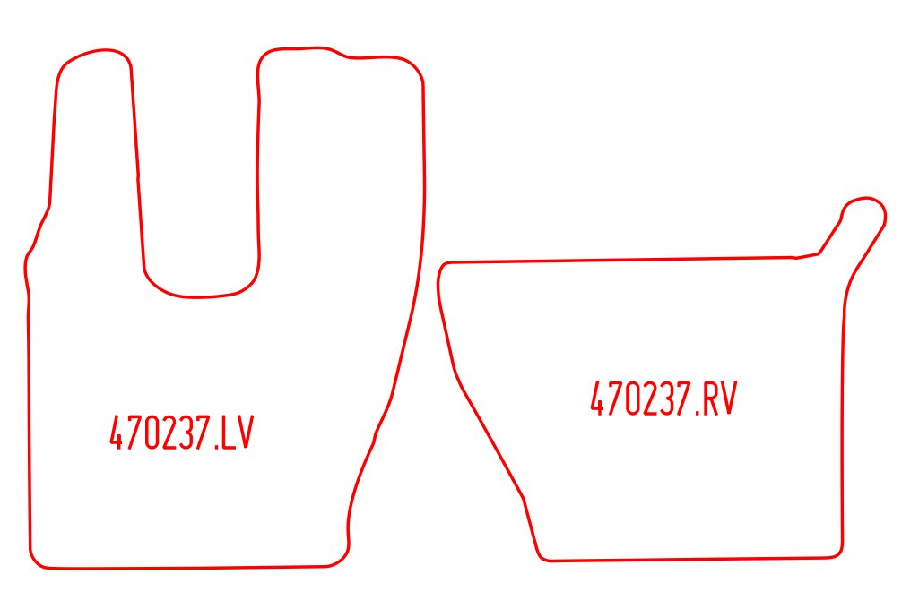 Automatten Mercedes Actros MP4 (2.3 cabine) (2014-Heden)