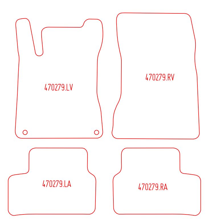 Automatten Mercedes CLA (C118) sedan / CLA shootingbreak (X118) stationwagon (2019-2025)