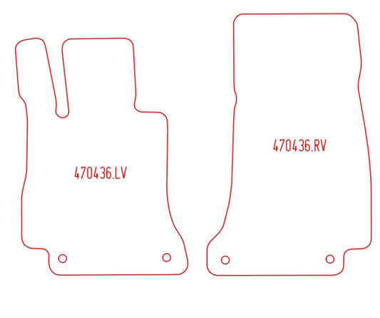 Automatten Mercedes AMG GT (2018-Heden)