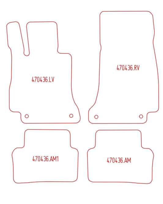 Automatten Mercedes AMG GT (2018-Heden)