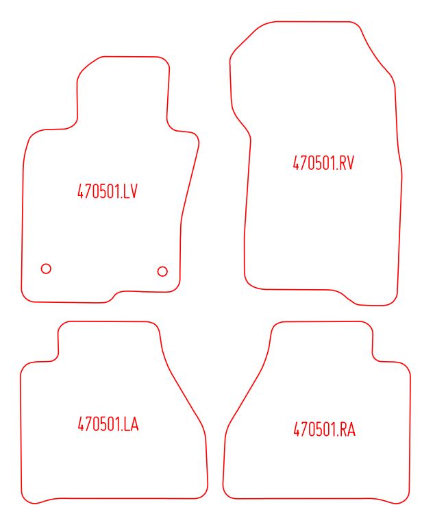 Automatten Mercedes X-klasse (2017-2021)