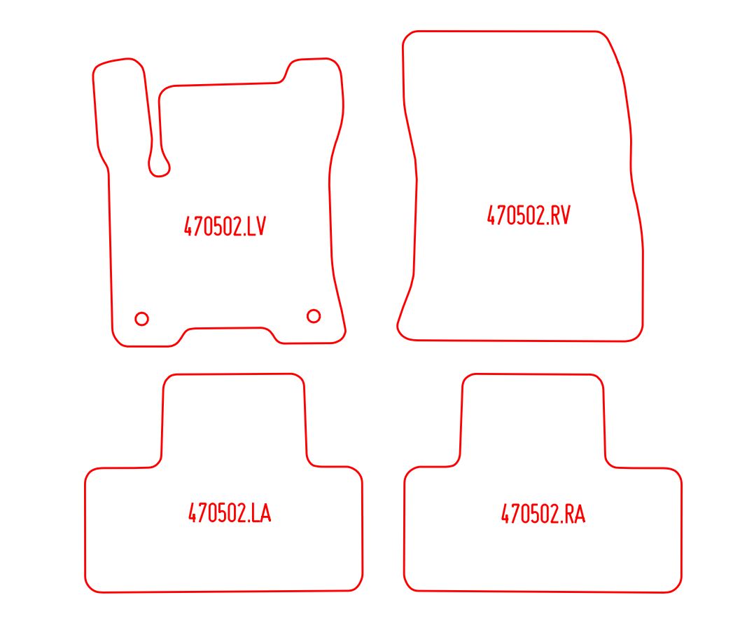 Automatten Mercedes EQB (2021-Heden)