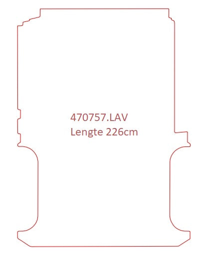 Laadvloermat Mercedes Vito 447 (2014-Heden)