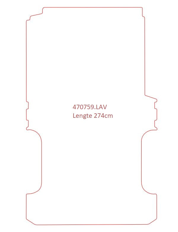 Laadvloermat Mercedes Vito 447 (2014-Heden)