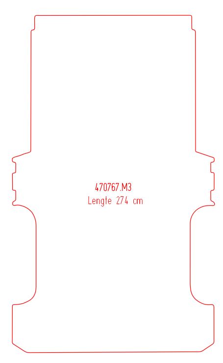 Laadvloermat Mercedes Vito 447 (2014-Heden)