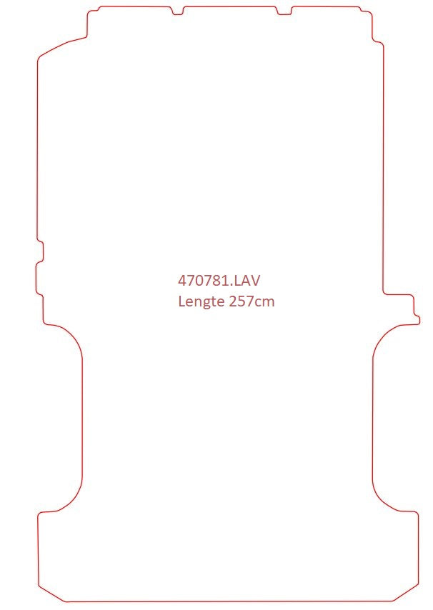 Laadvloermat Mercedes Vito 639 (enkel cabine) (2003-2014)