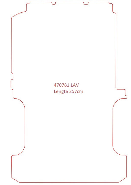 Laadvloermat Mercedes Vito 639 (enkel cabine) (2003-2014)