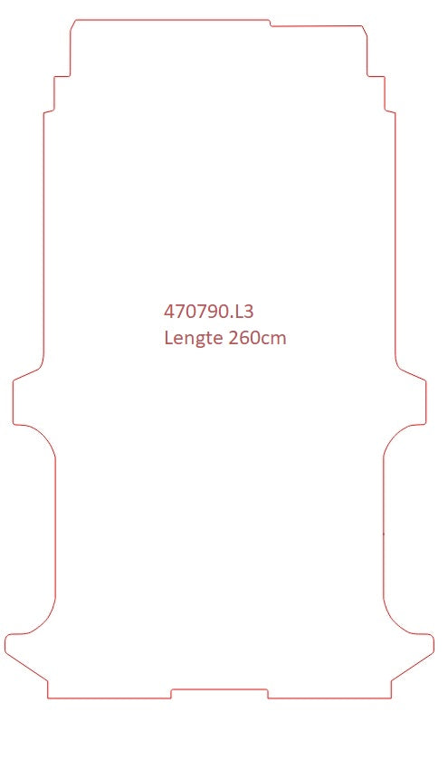 Laadvloermat Mercedes Vito 447 (2014-Heden)