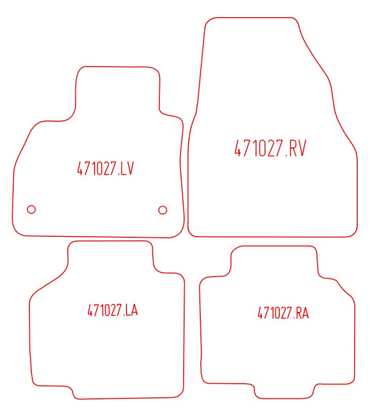 Automatten Mercedes Citan Mixto (2012-2021)