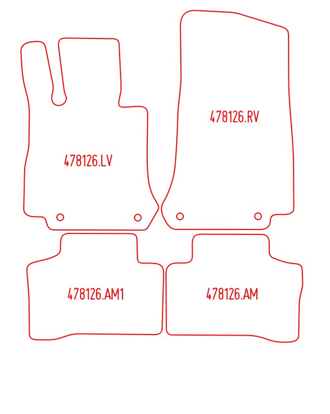 Automatten Mercedes EQC (2019-Heden)