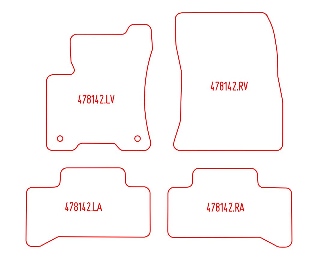 Automatten Mercedes EQA (2021-Heden)