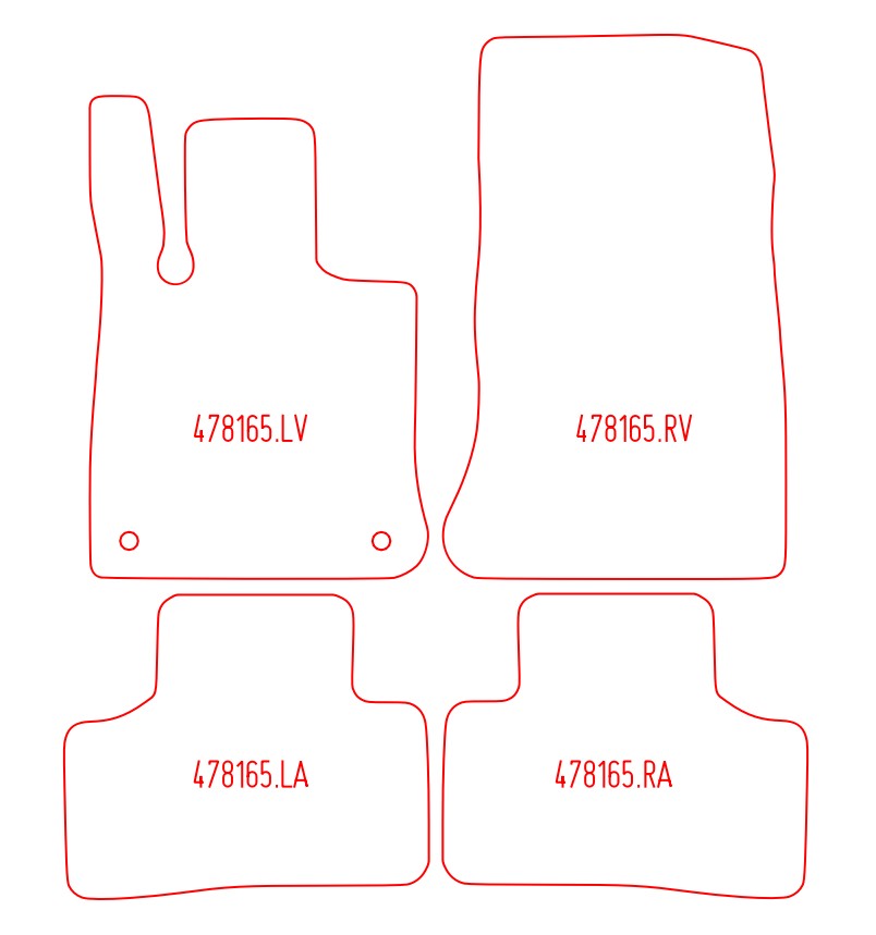 Automatten Mercedes GLC (X254) / GLC coupe (C254) (2023-Heden)