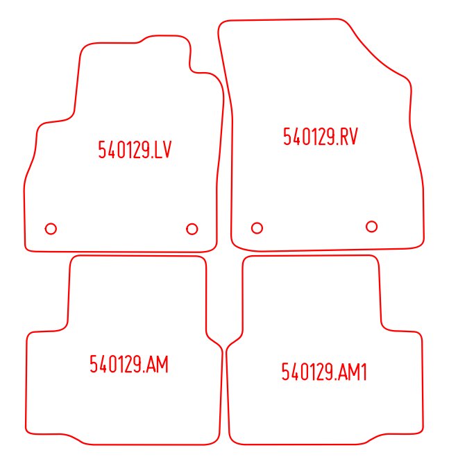 Automatten Opel Astra K hatchback / Astra K Sports Tourer stationwagen (2016-2021)