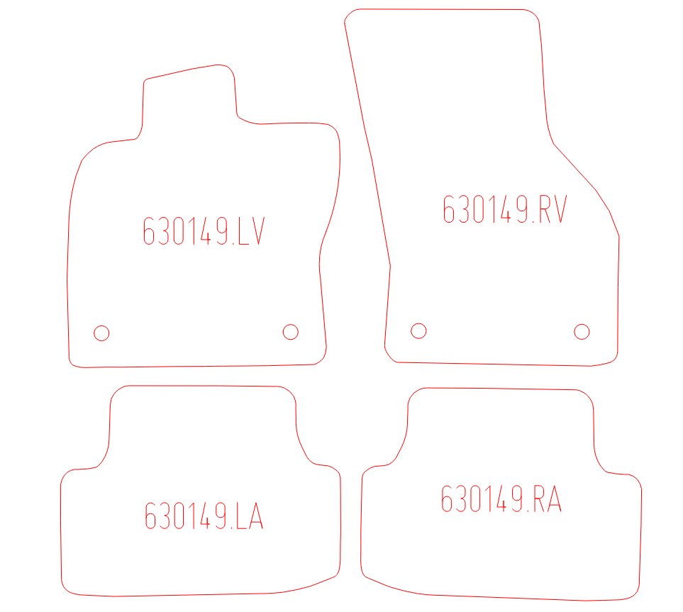 Automatten Seat Leon hatchback / Leon SC hatchback / Leon Sportstourer stationwagen / Leon ST stationwagen (2020-2020)