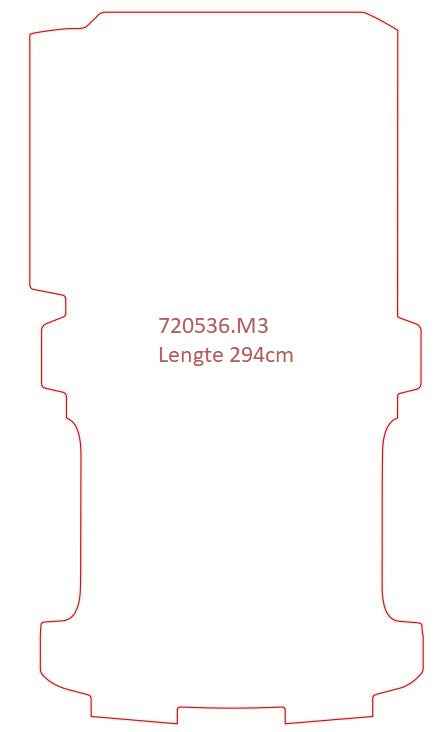 Laadvloermat Volkswagen T5 / T6 (2015-2015)