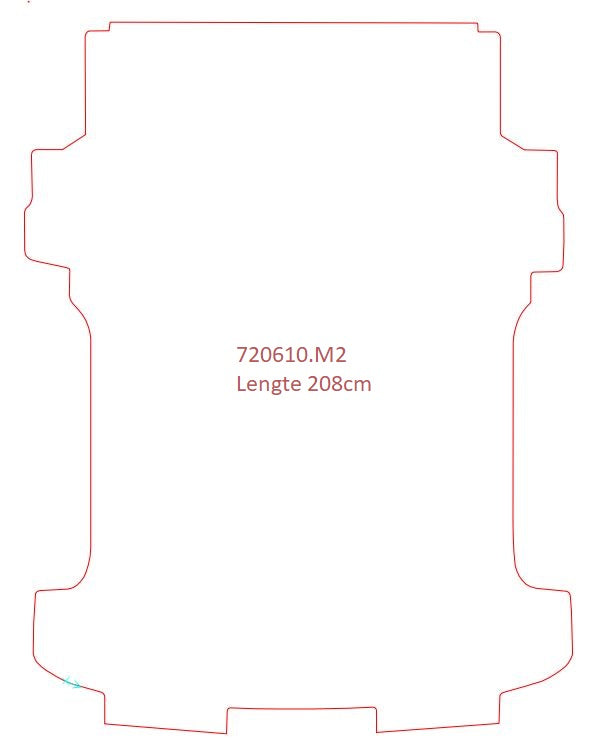 Laadvloermat Volkswagen T5 / T6 (2015-2015)