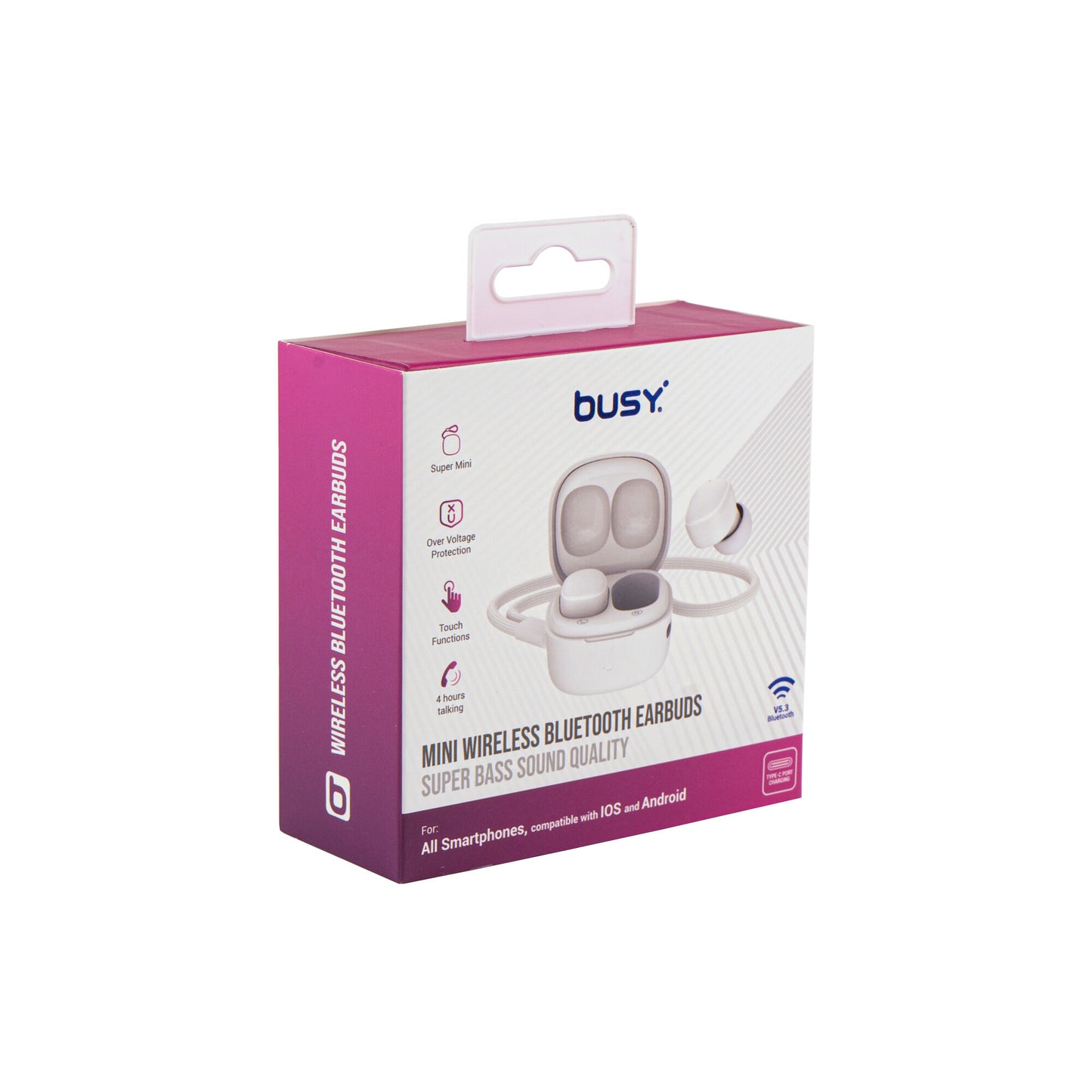 Mini draadloze earbuds Bluetooth oordopjes - Wit