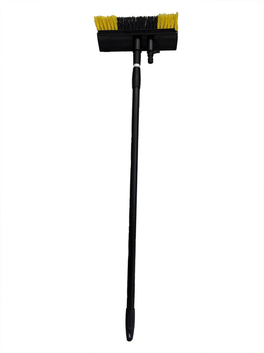 Wasborstel set telescopisch 80-150cm met wateraansluiting (tuinslang)
