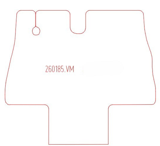 Campers - Automat camper zwart velours Fiat Ducato / Citroen Jumper / Peugeot Boxer 1994-2006 (doorlopende mat uit 1 stuk tussen de stoelen)