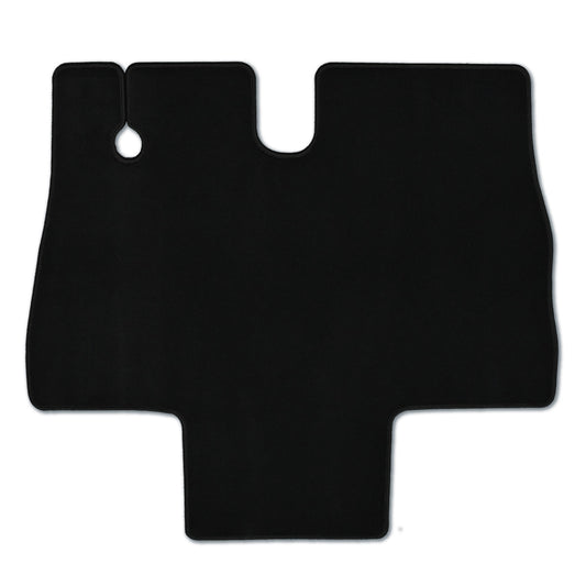 Campers - Automat camper zwart velours Fiat Ducato / Citroen Jumper / Peugeot Boxer 1994-2006 (doorlopende mat uit 1 stuk tussen de stoelen)